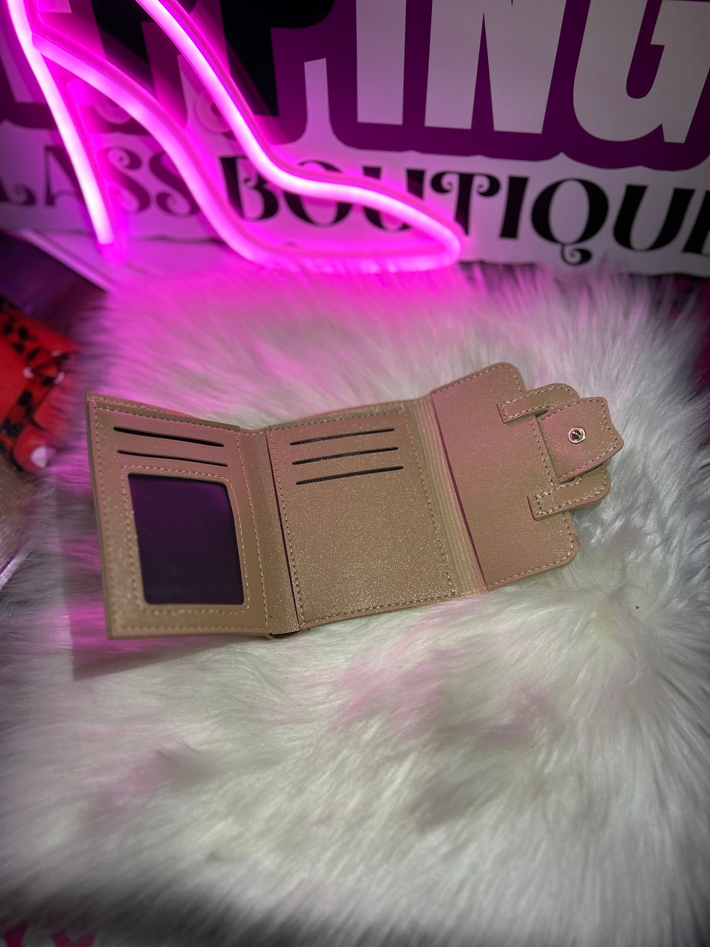 Nude mini wallet