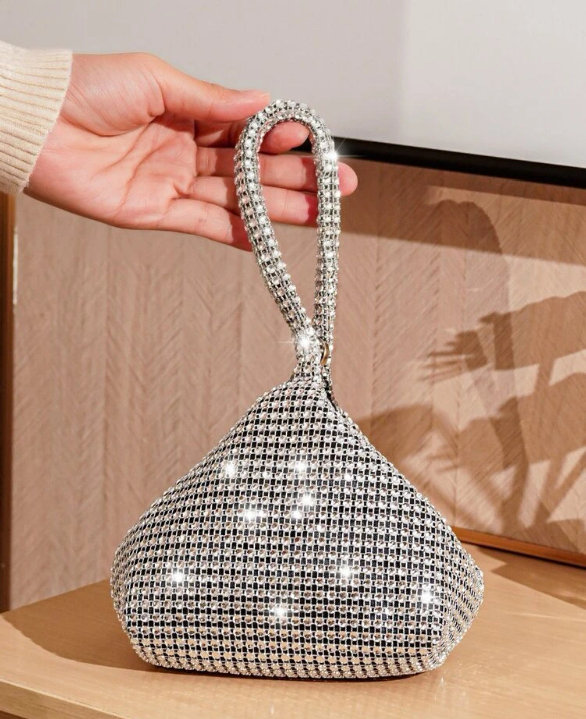 Silver mini bag