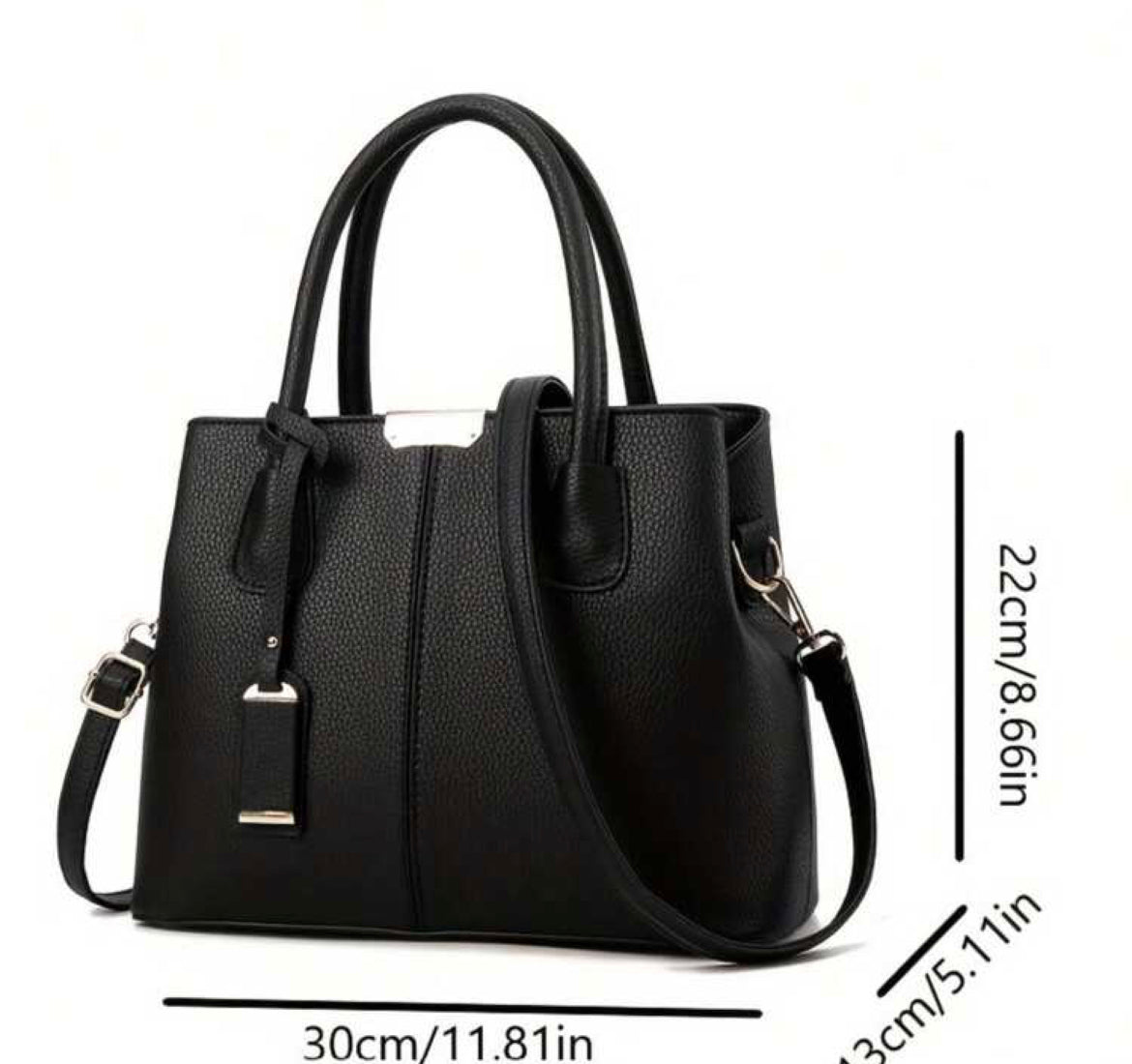 Black handbag