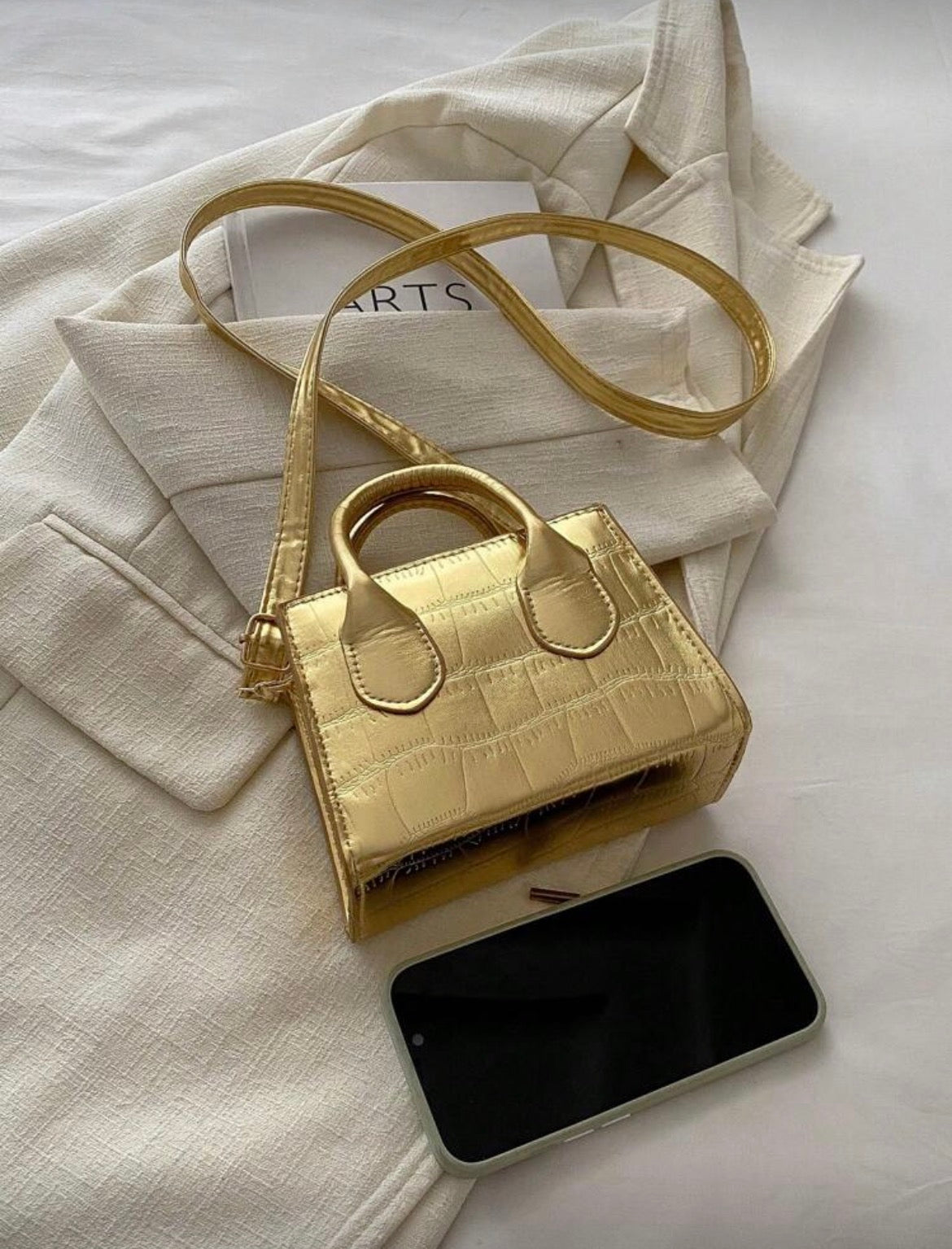Mini gold bag