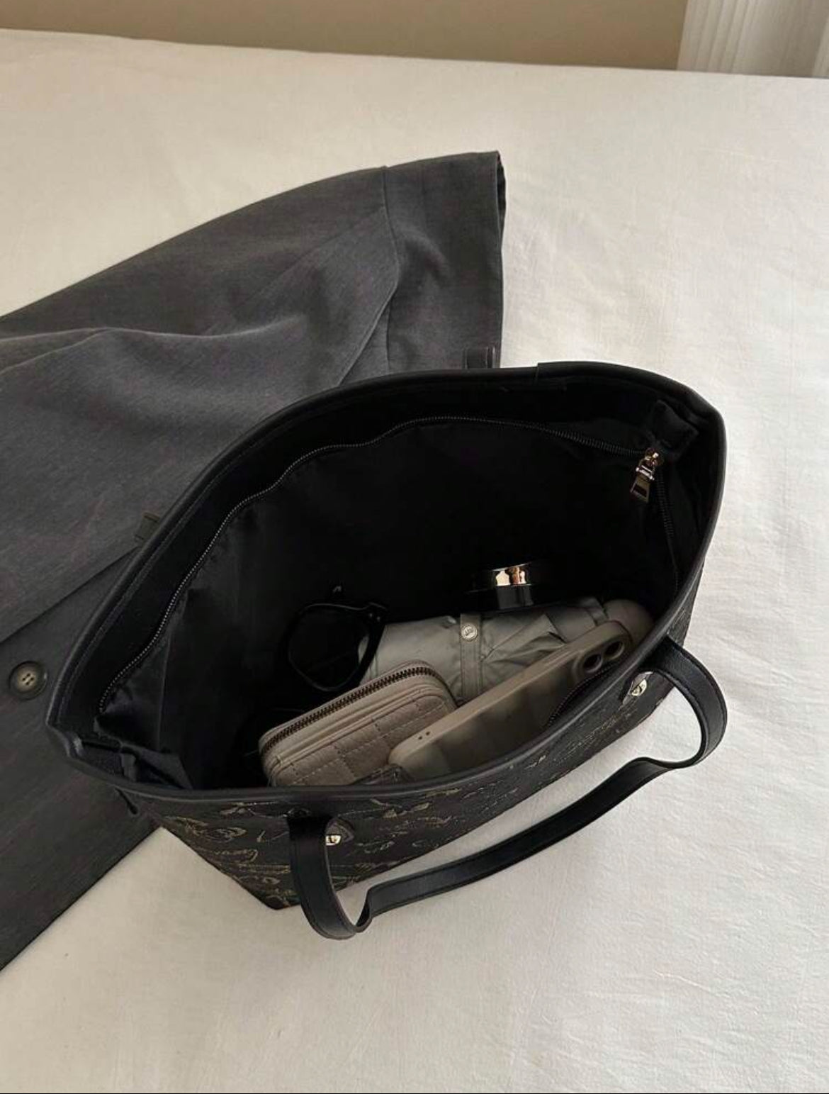 Black Butterfly Tote Bag