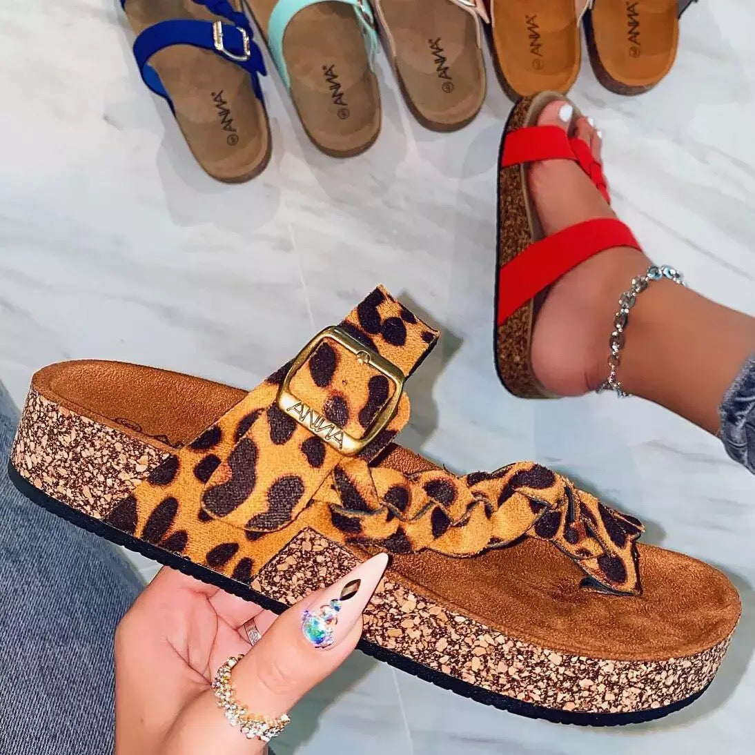Leopard print Slipper