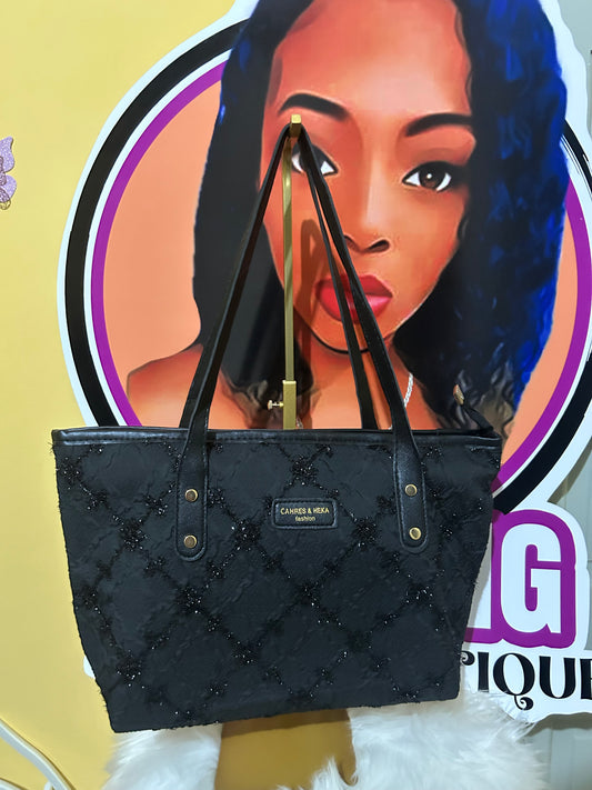 Black medium Tote Bag