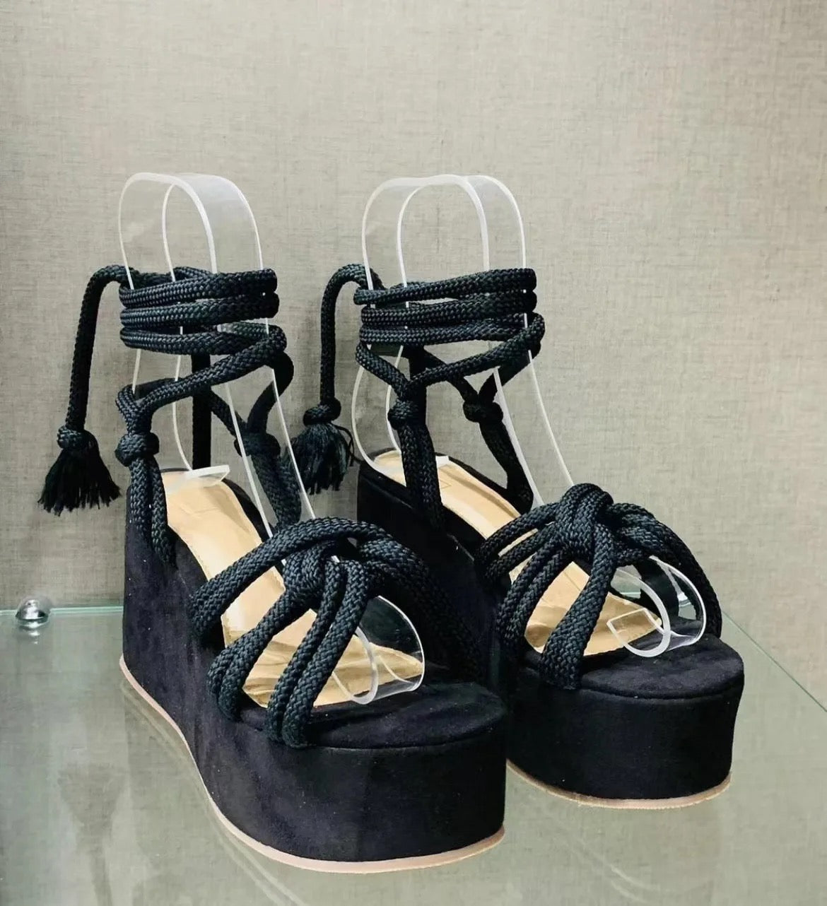 Sexy Black Wedge