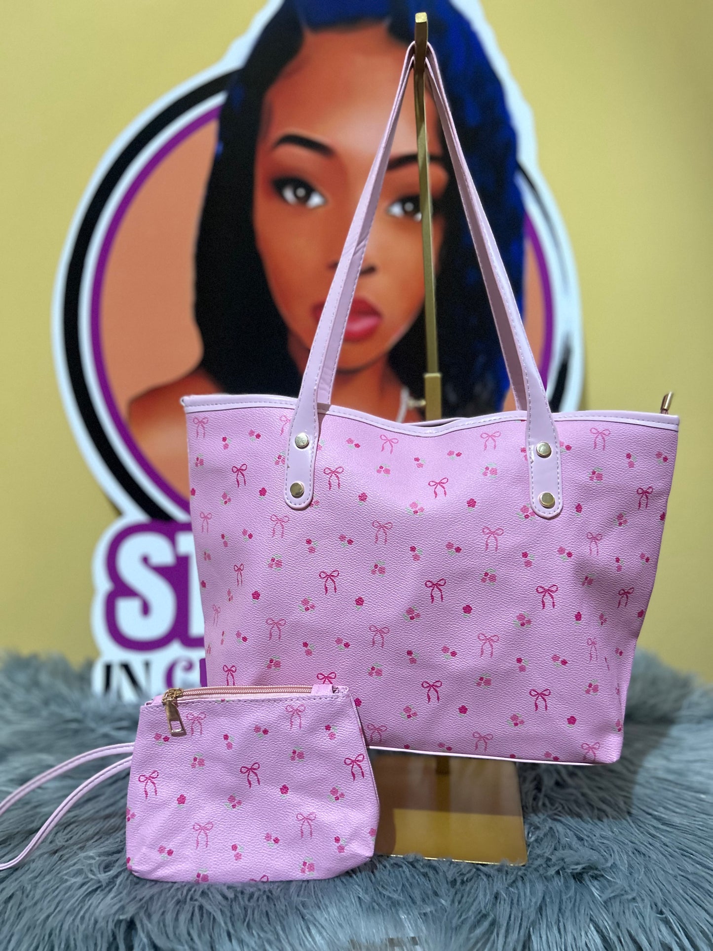 Pink two piece tote 🎀