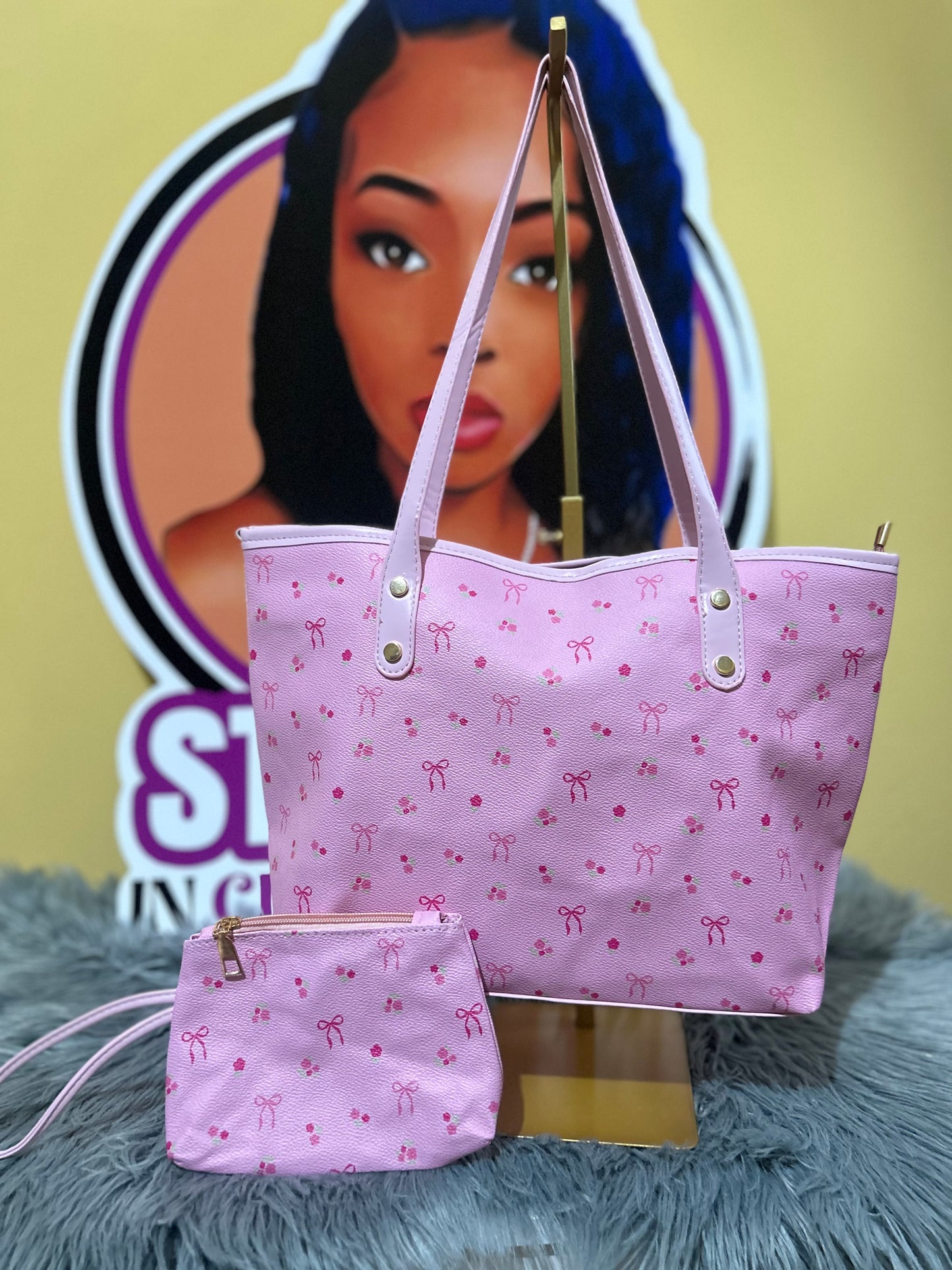 Pink two piece tote 🎀