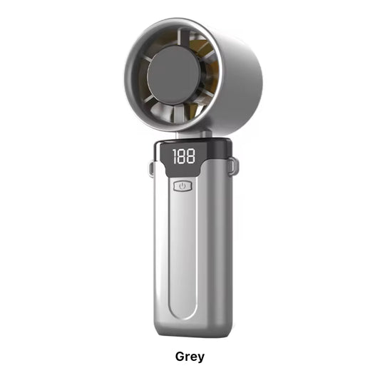Turbo Handheld Fan Grey