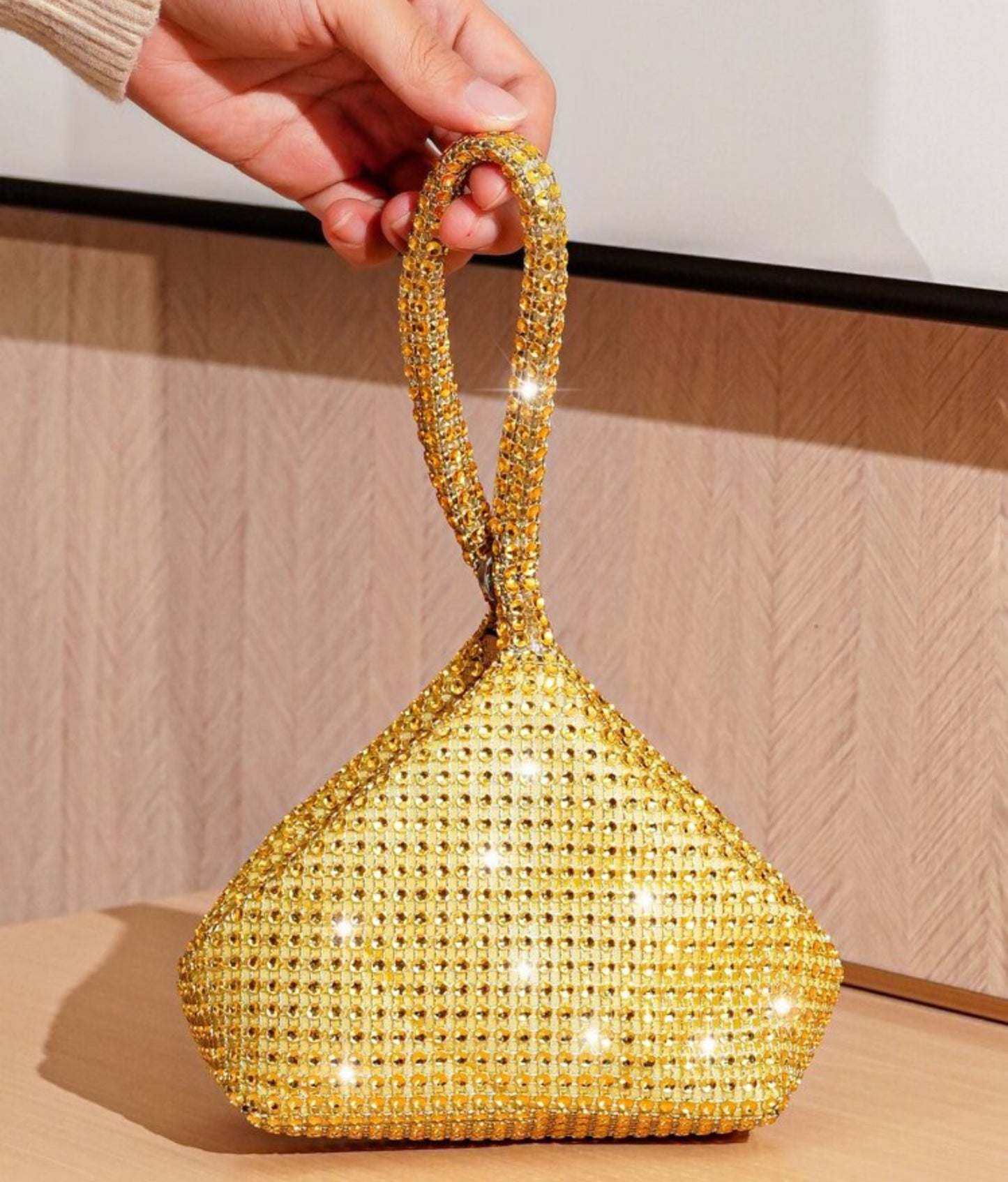 Gold mini bag