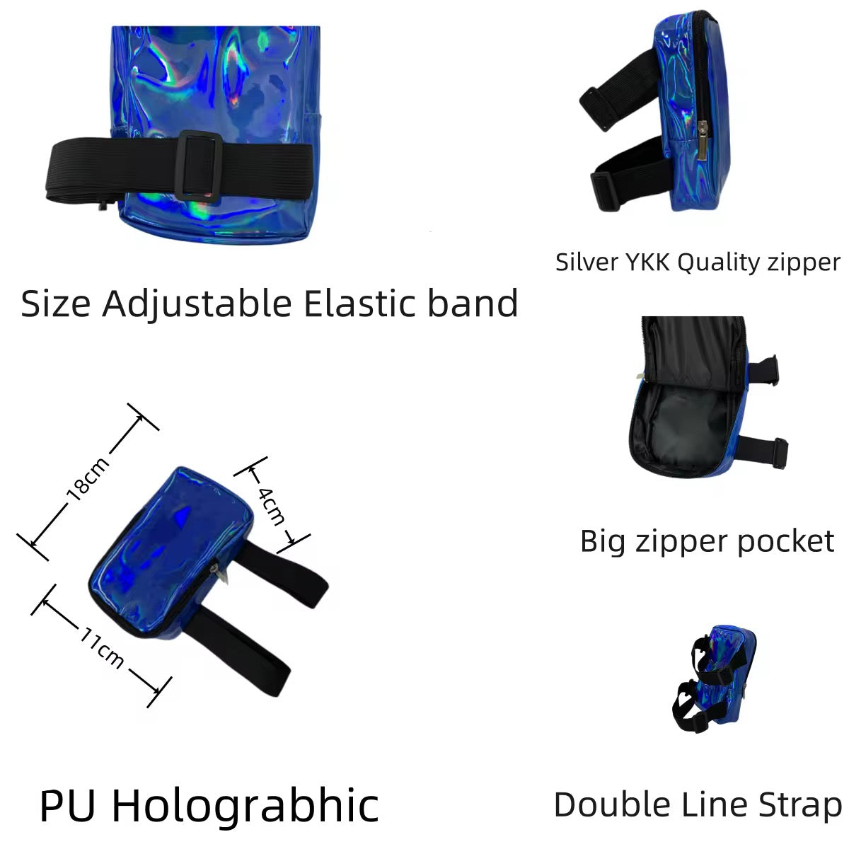 Blue Thigh Bag