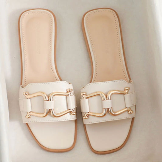 Cream and gold slides