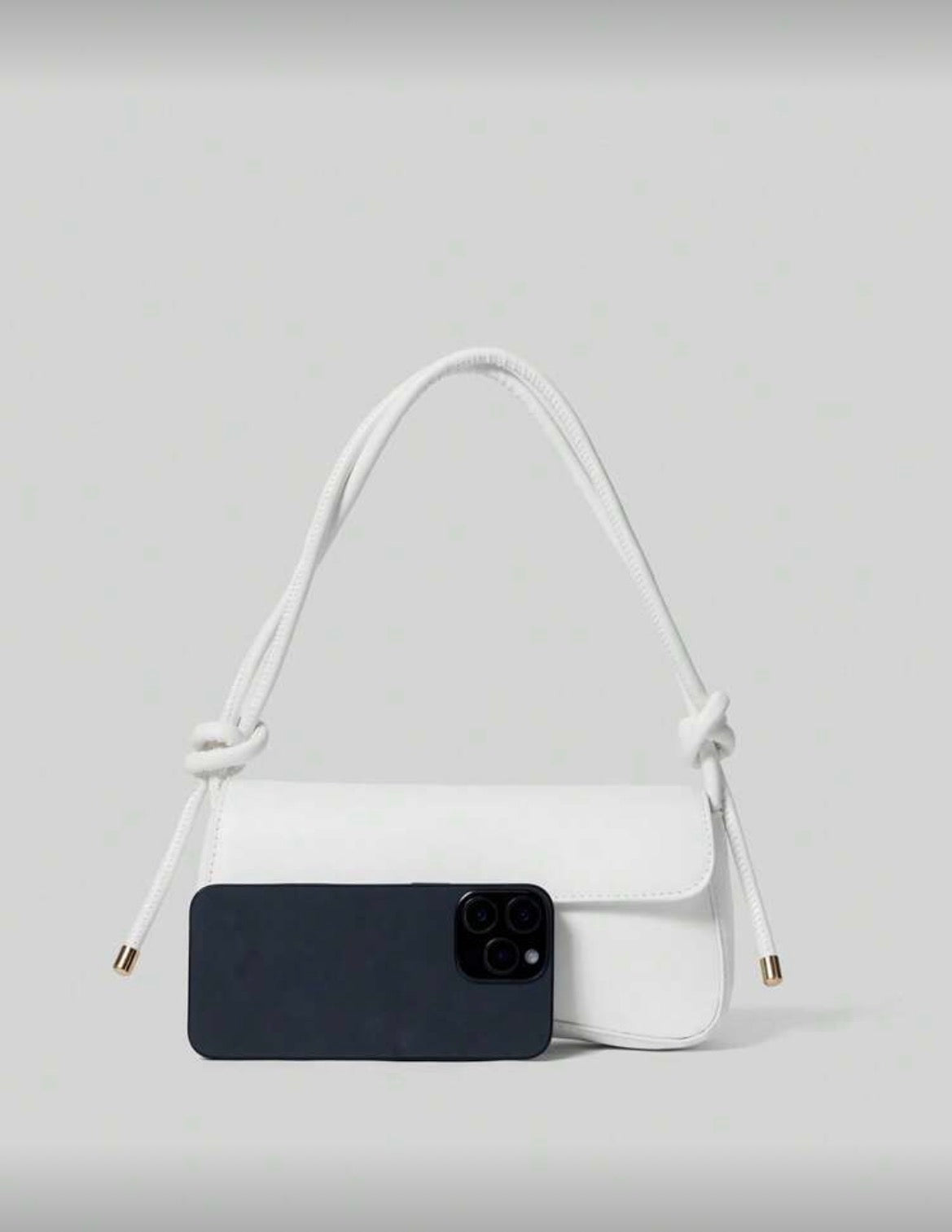 White baguette bag