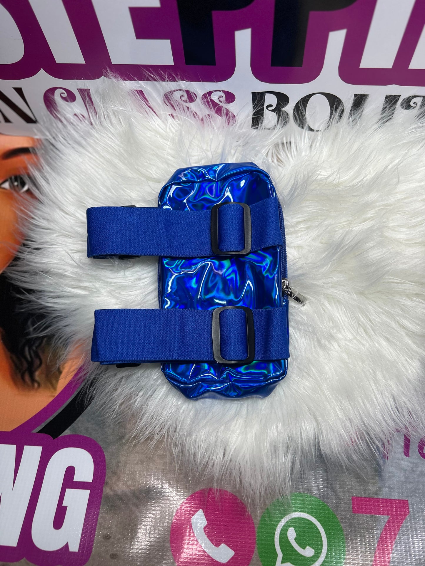 Blue Thigh Bag