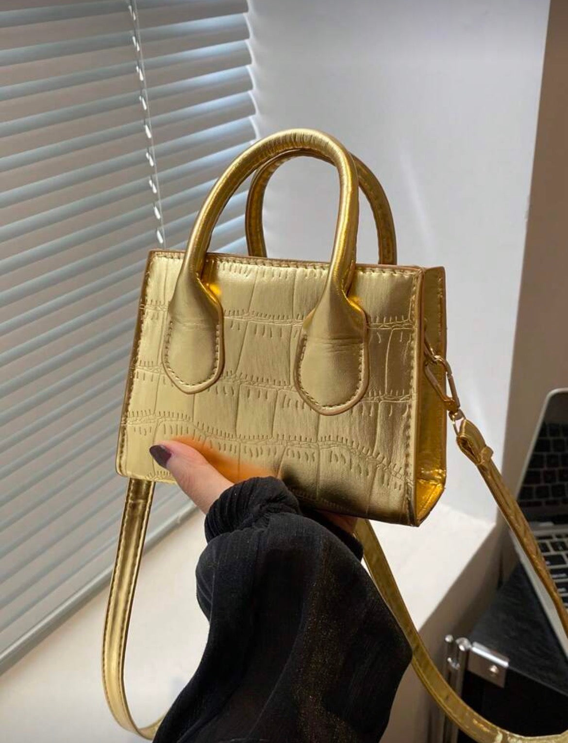 Mini gold bag