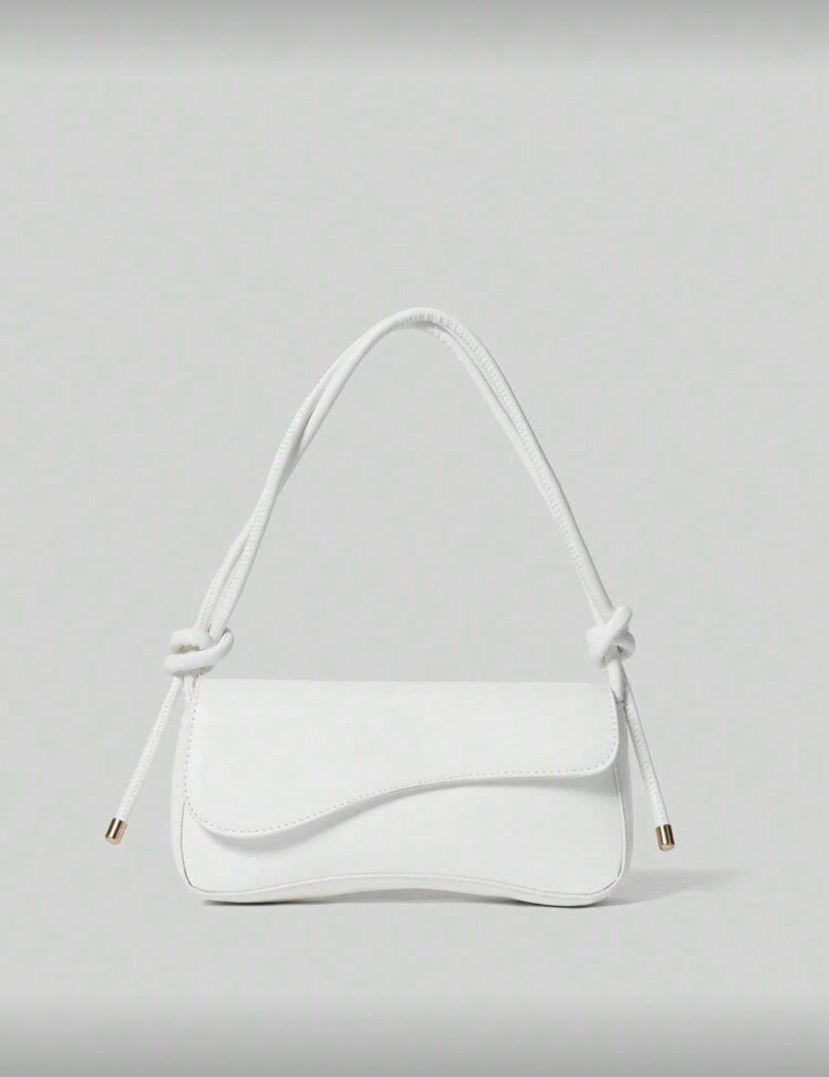 White baguette bag