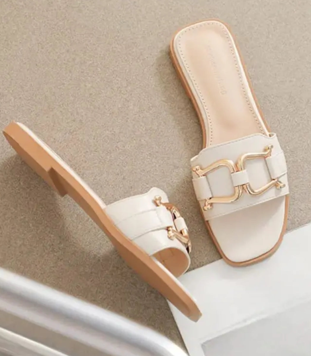 Cream and gold slides