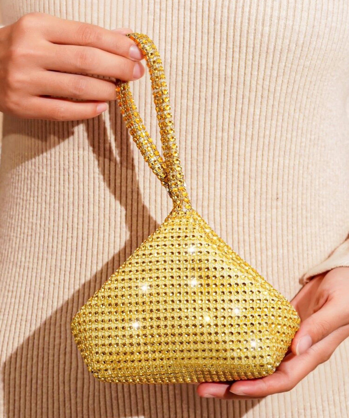 Gold mini bag