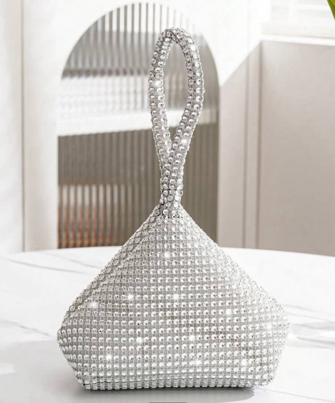 Silver mini bag