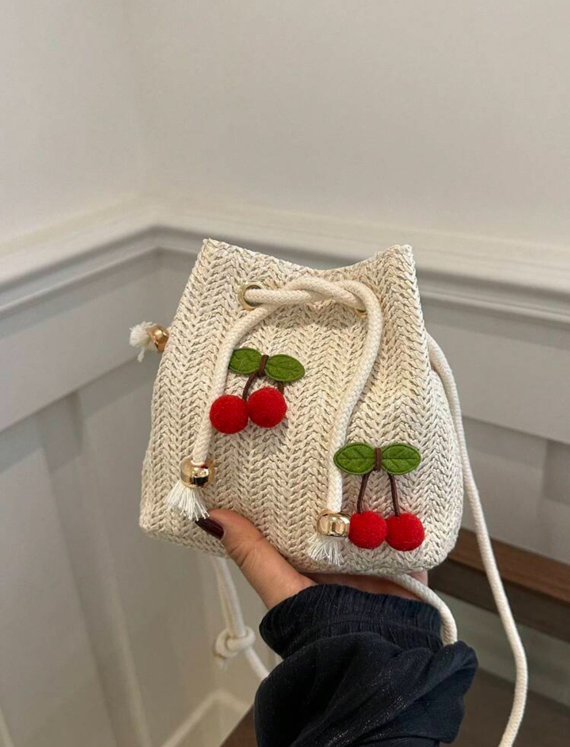 Cherry Straw bag 🍒