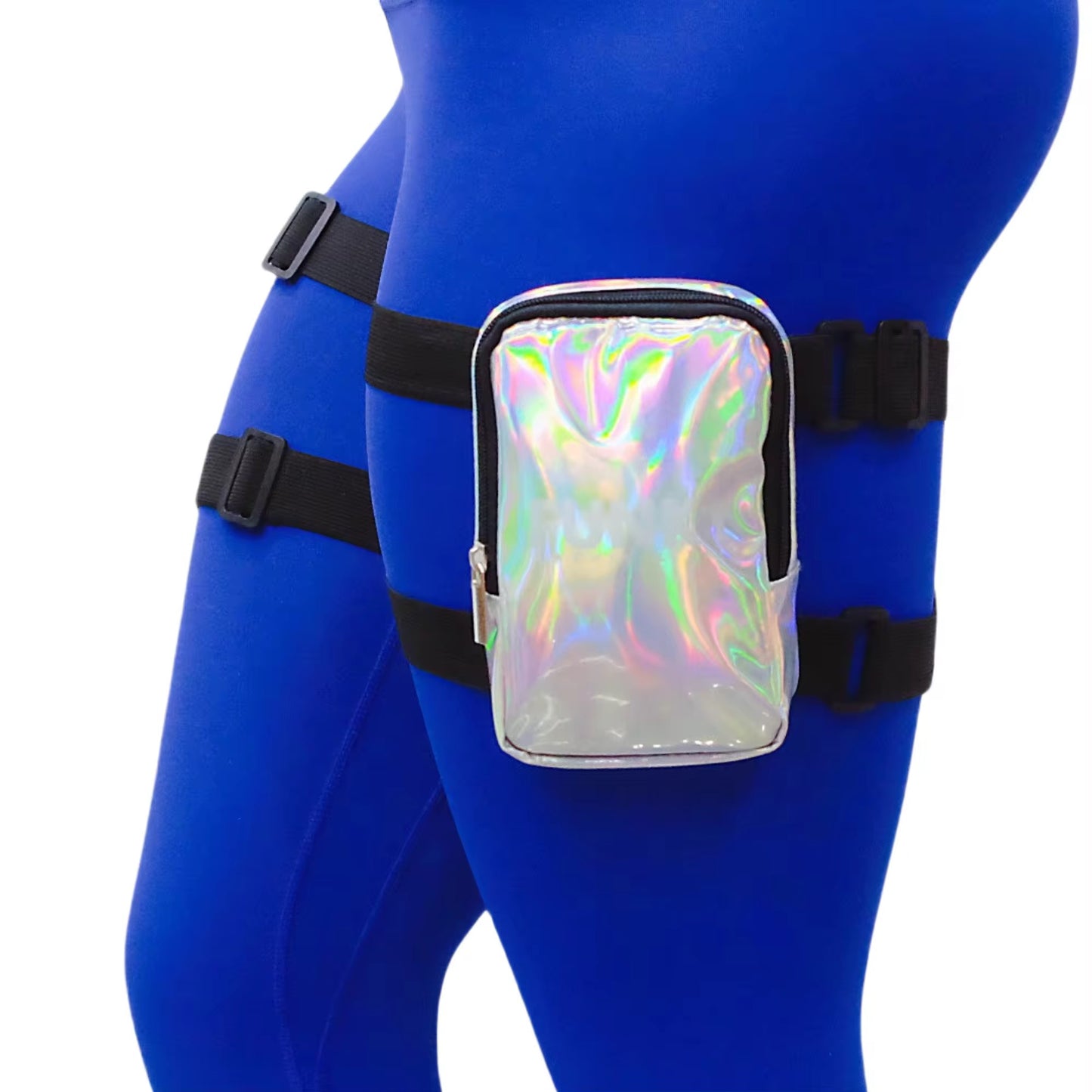 Silver Thigh Bag