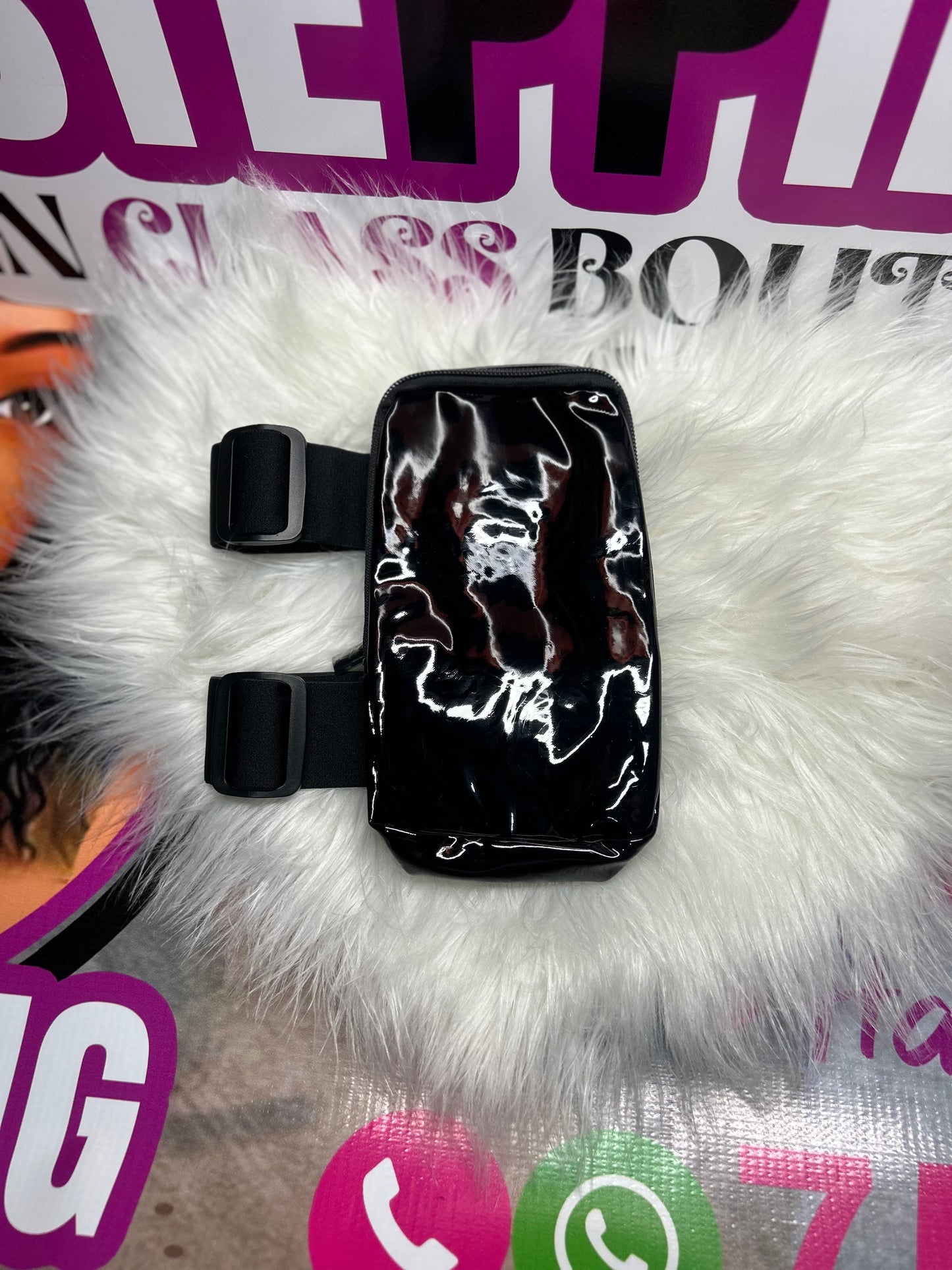 Black Thigh Bag