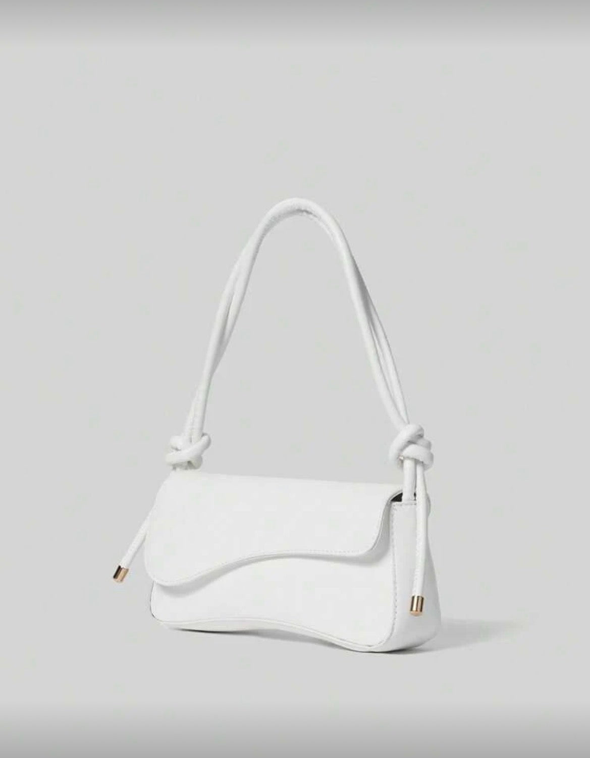 White baguette bag