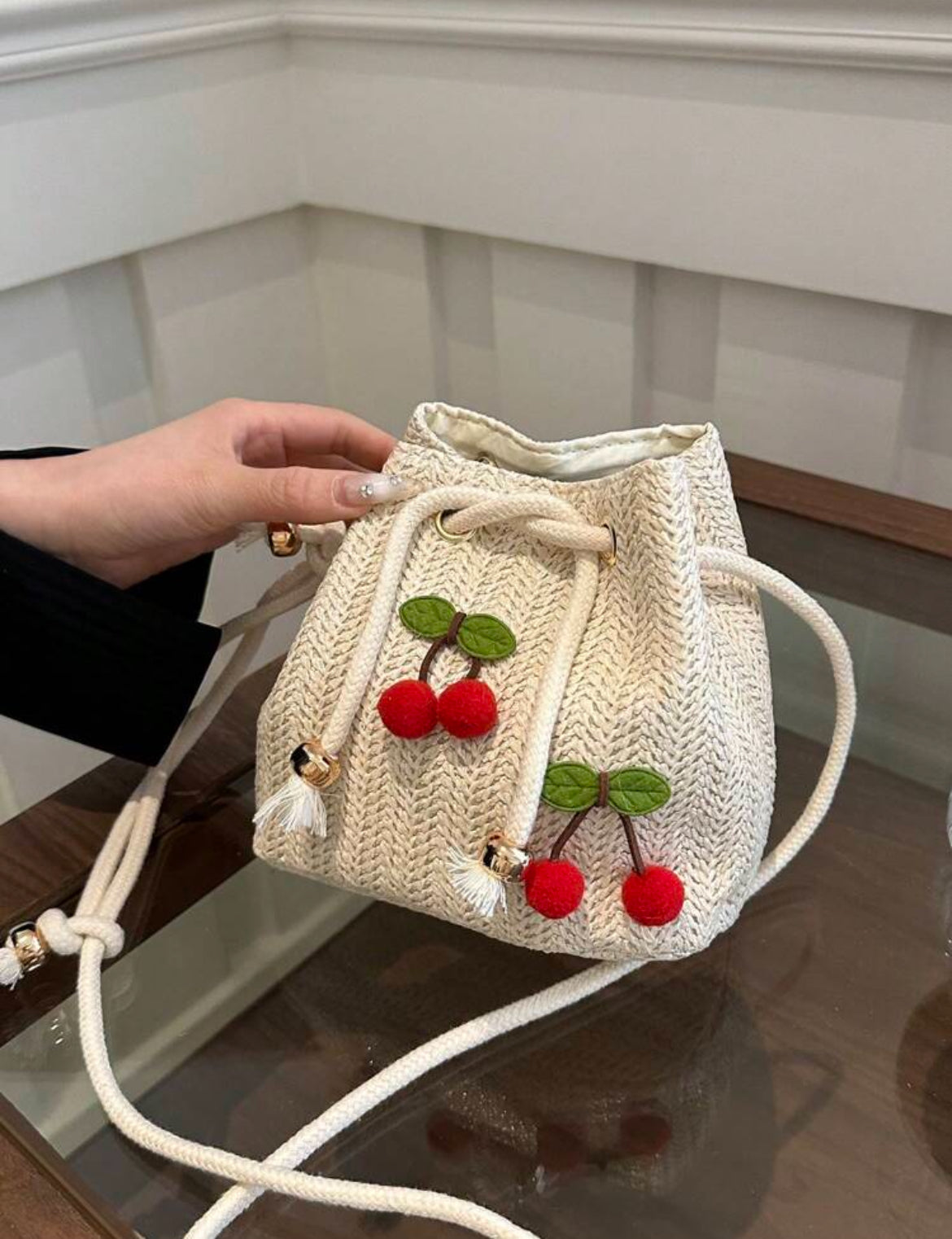 Cherry Straw bag 🍒