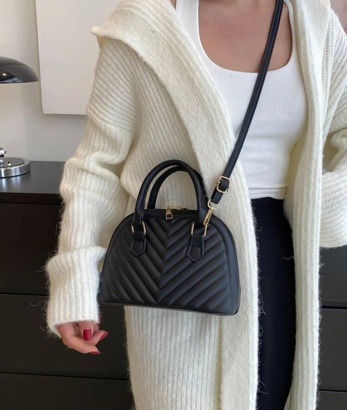 Quilted Dome Mini Bag