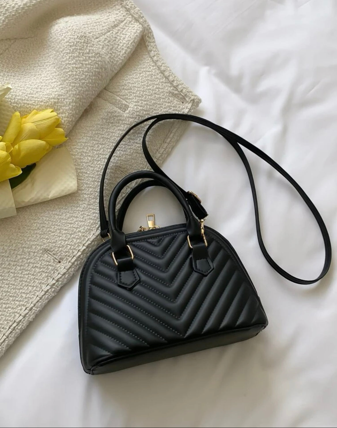 Quilted Dome Mini Bag