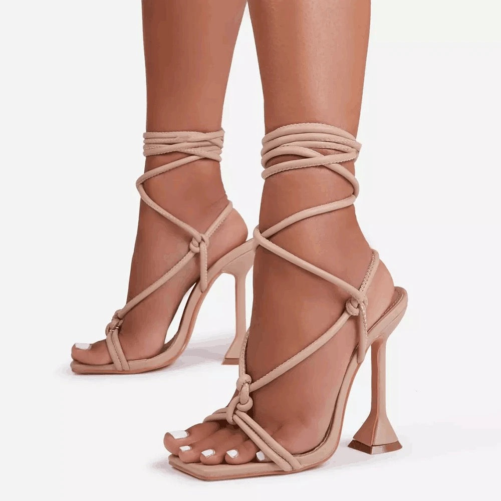 Tan Strap Heels
